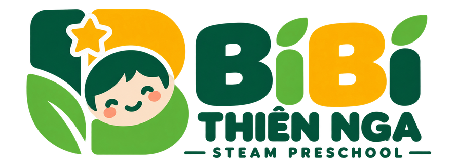 Logo BiBi Thiên Nga STEAM Preschool